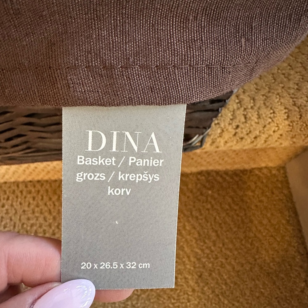 Dina Brown Storage Basket